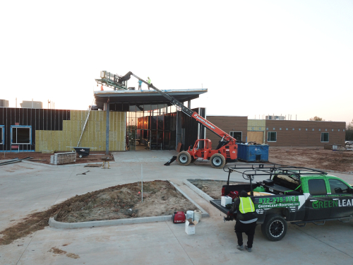 The Greenleaf Roofing team at their Plano TX office