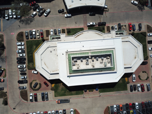 EPDM membrane flashing around rooftop equipment